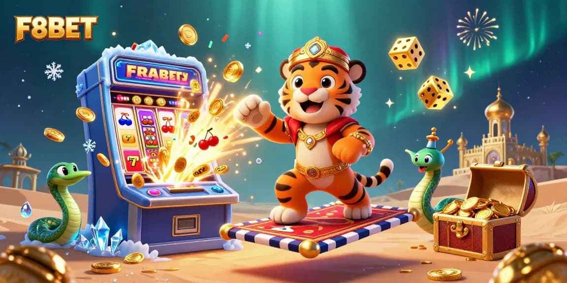 Winning big at F8BET with an Arabian Nights-themed casino experience filled with vibrant details and excitement.