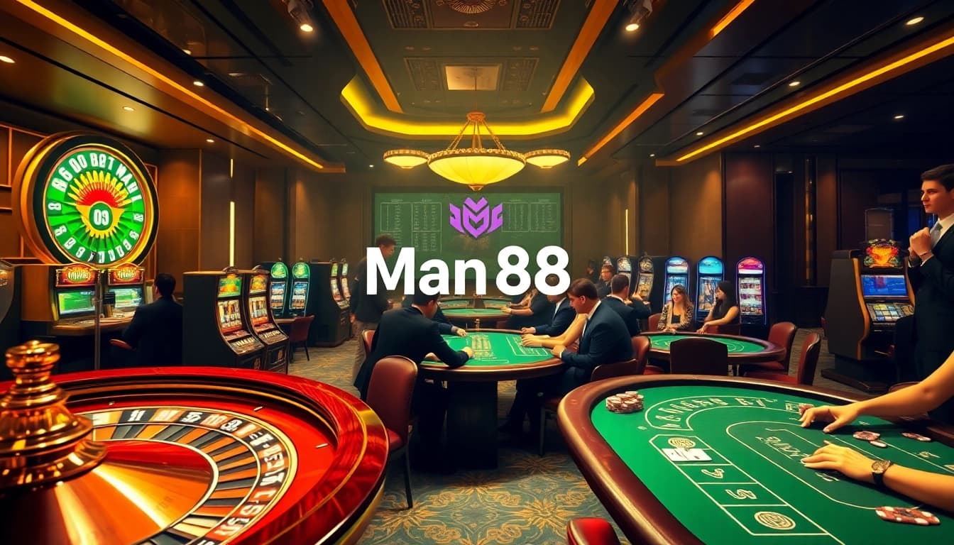 Experience thrilling gameplay at Man88 with luxurious casino games and vibrant slot machines.