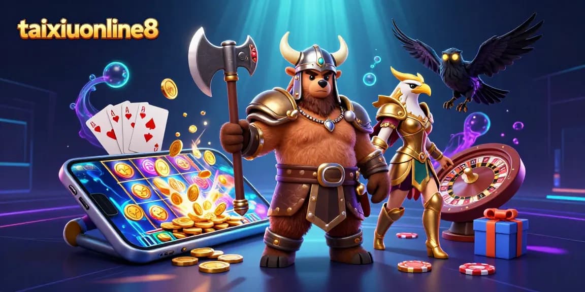 Experience thrilling gameplay at taixiuonline8 with immersive 3D characters and casino elements.