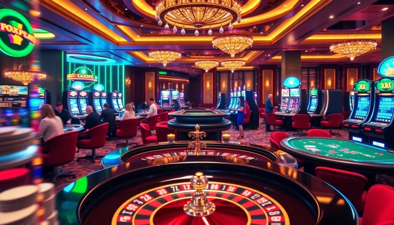 Engaged players enjoy thrilling games at XX88 casino, highlighted by roulette and poker tables.