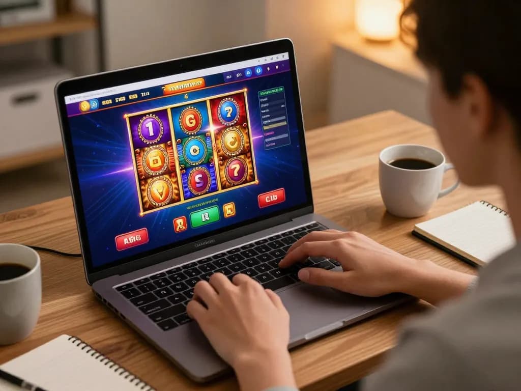 Engaging gameplay on gg88 online casino platform, showcasing colorful slot graphics