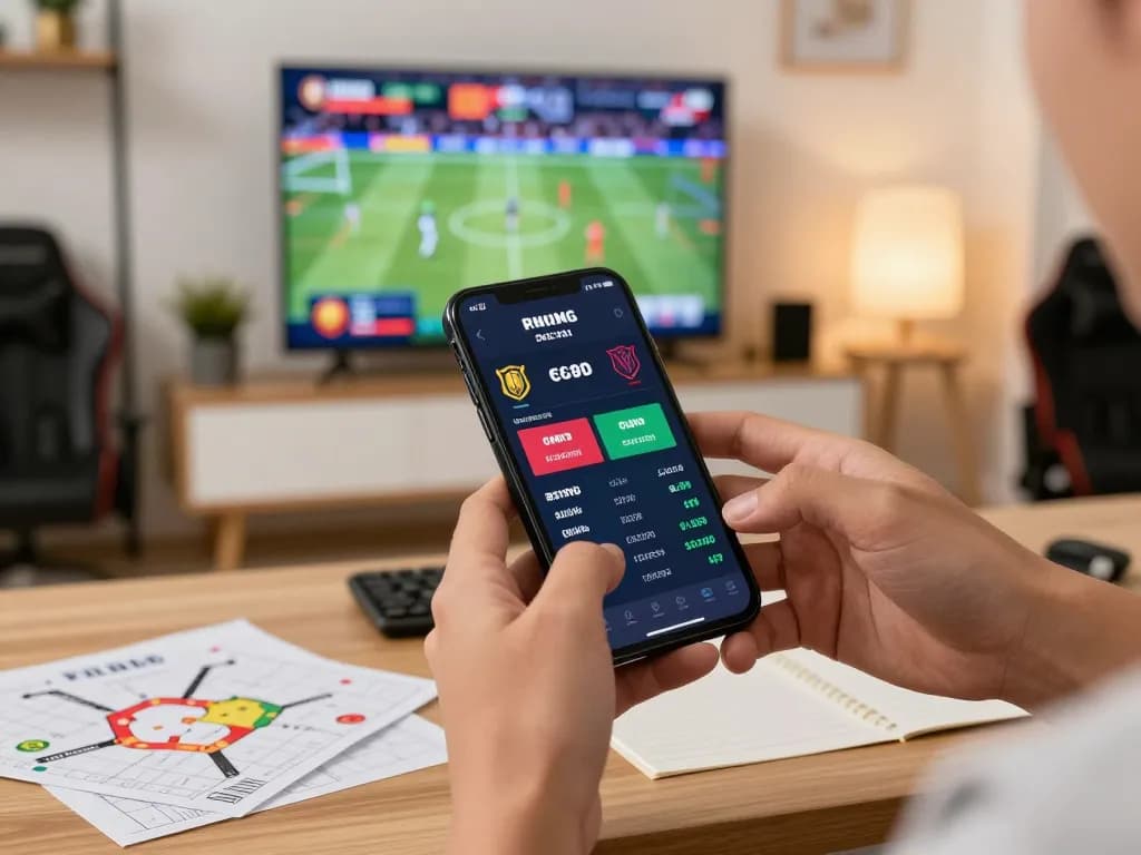 cm88 sports betting excitement with mobile app displaying live odds and strategic features.