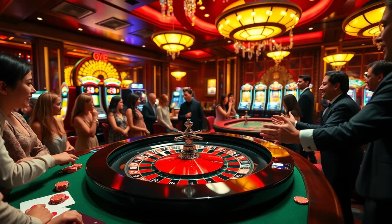 Menangkan permainan di kasino dengan bbni4d yang penuh warna dan suasana meriah.
