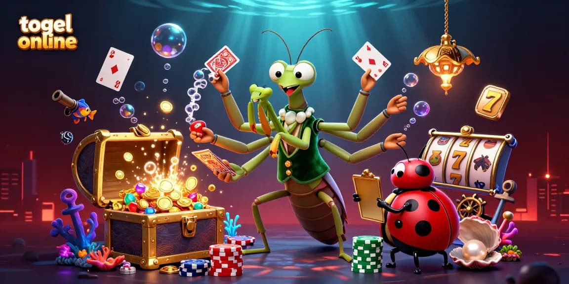Experience thrilling togel online action with a lively casino scene featuring vibrant characters and dynamic game elements.