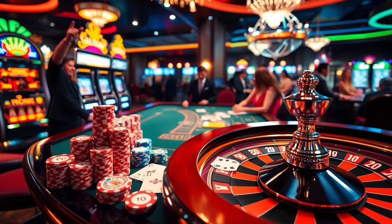Experience thrilling gameplay at https://dn882.pro/ with vibrant casino tables and exciting gambling action.
