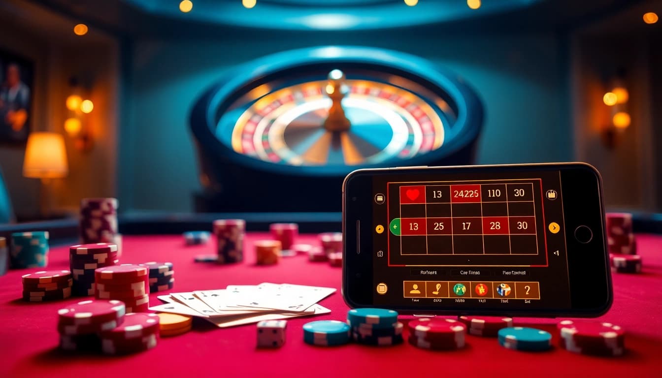 Experience the excitement at nhà cái dr88 with vibrant casino tables and thrilling gaming elements.