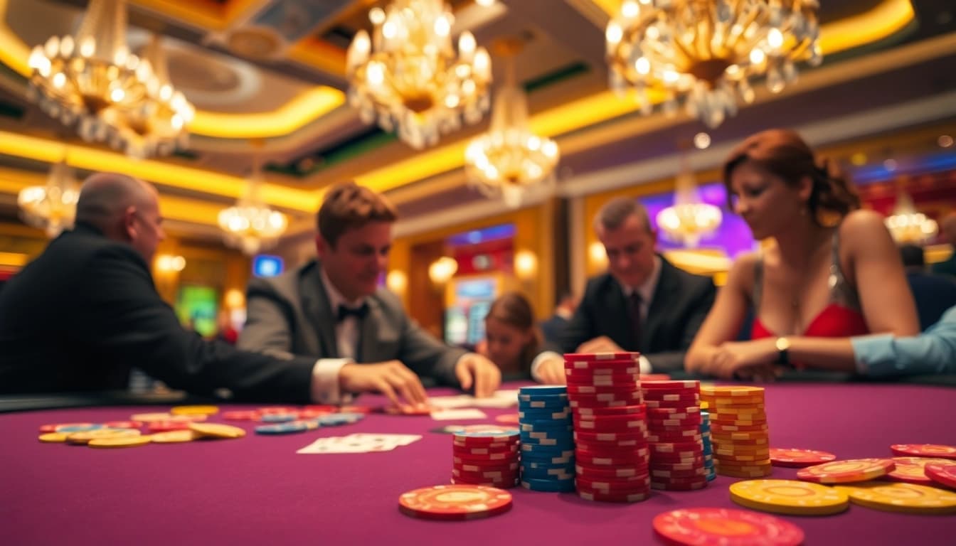 Engaging players at as38 situs alternatif in a vibrant casino setting.