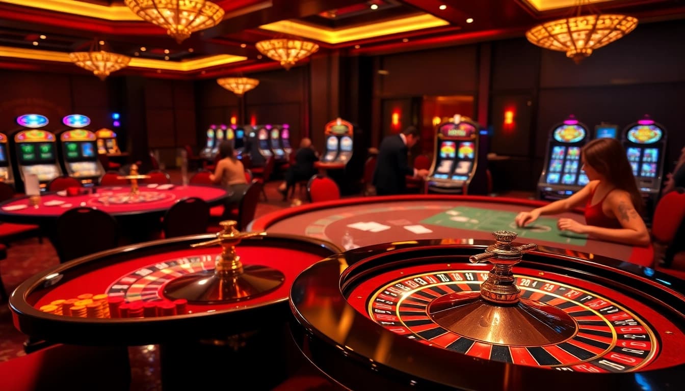 Crown88 gamblers enjoying thrilling casino games at an elegant table with professional dealers.