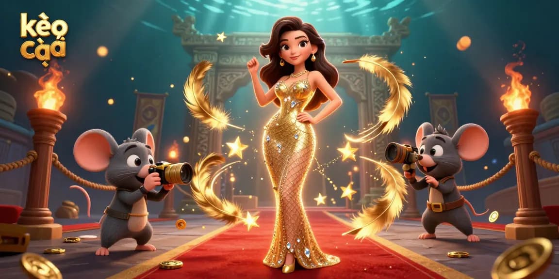 Engage with kèo nhà cái for thrilling betting odds in a vibrant 3D casino scene.