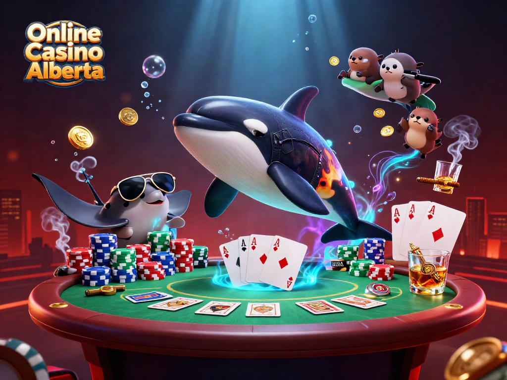 Experience thrilling moments at Online Casino Alberta with cartoon characters and dynamic gaming elements.