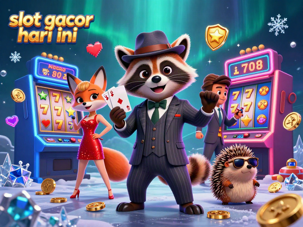 Gambarlah suasana slot gacor hari ini yang meriah dengan karakter unik dan elemen permainan kasino
