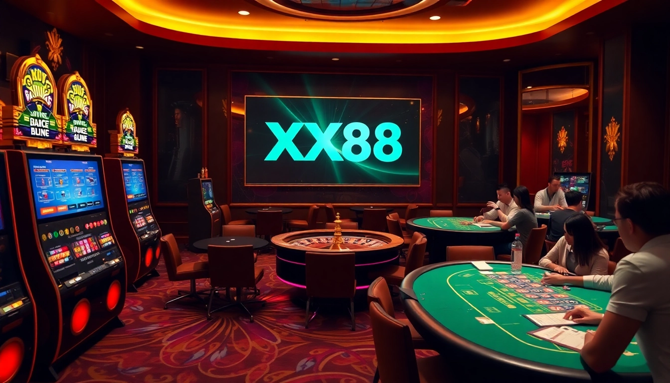 Experience the thrilling world of gambling with XX88 at vibrant casino tables and exciting games.