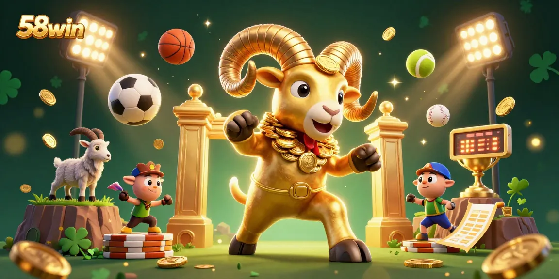 Engage with 58win's thrilling sports betting scene featuring dynamic elements and vibrant energy.