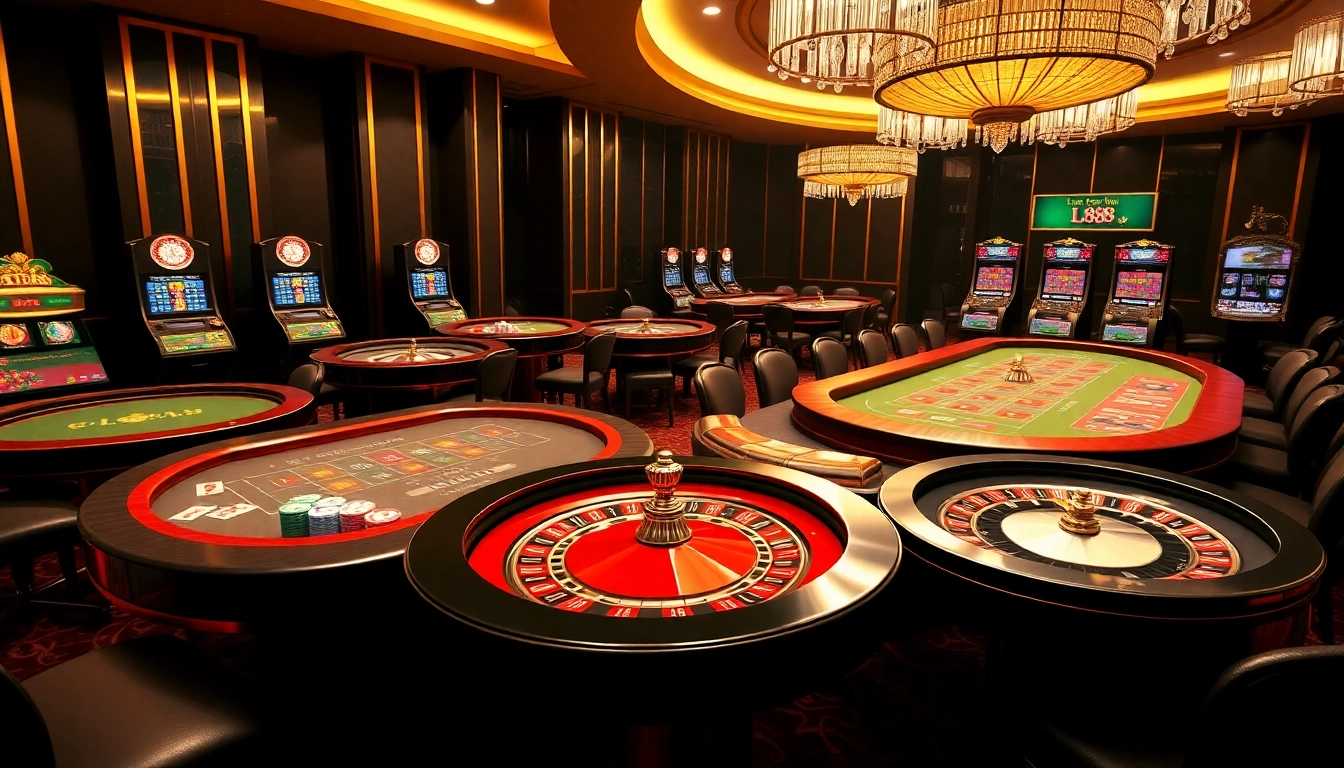 Experience high-stakes gameplay at lc88 with vibrant casino tables and exciting betting actions.