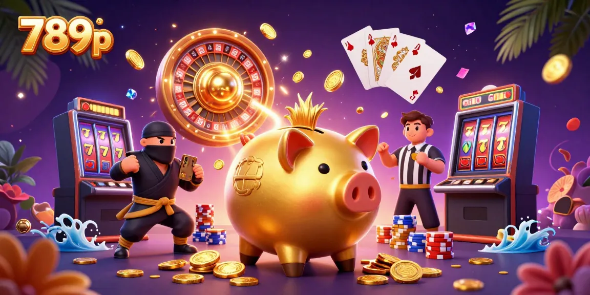 Experience the excitement of winning big with 789p in this vibrant casino scene featuring dynamic characters.