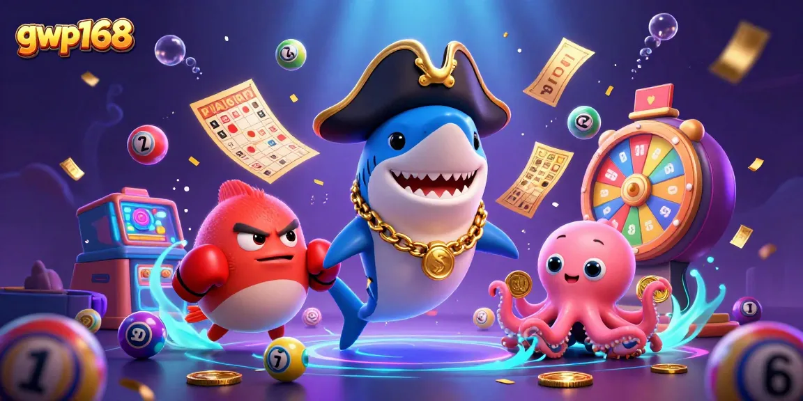GWP168 menyajikan ilustrasi 3D ceria dengan karakter lucu yang menangkap kemenangan beruntun dalam game.