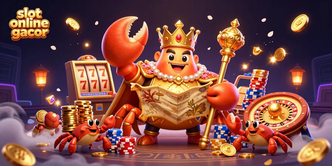 Menangkan slot online gacor dengan koin emas dan simbol keberuntungan yang berkilauan.