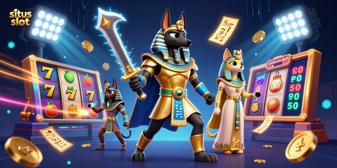 Menangkan jackpot di situs slot dengan Anubis dan Bastet dalam grafis 3D yang menakjubkan.