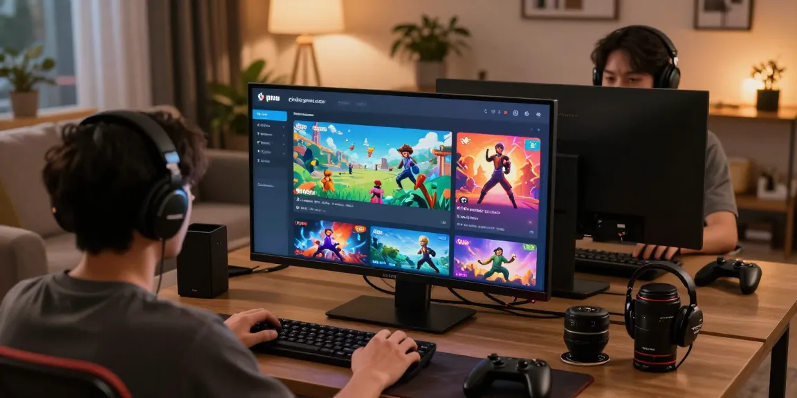 Engaging online gaming scene highlighting features of https://cikagames.com/ with players enjoying platform games.