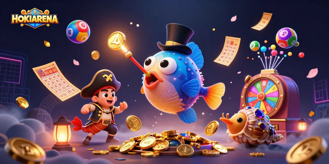 HOKIARENA menarik perhatian pemain dengan ilustrasi unik dan permainan menarik.